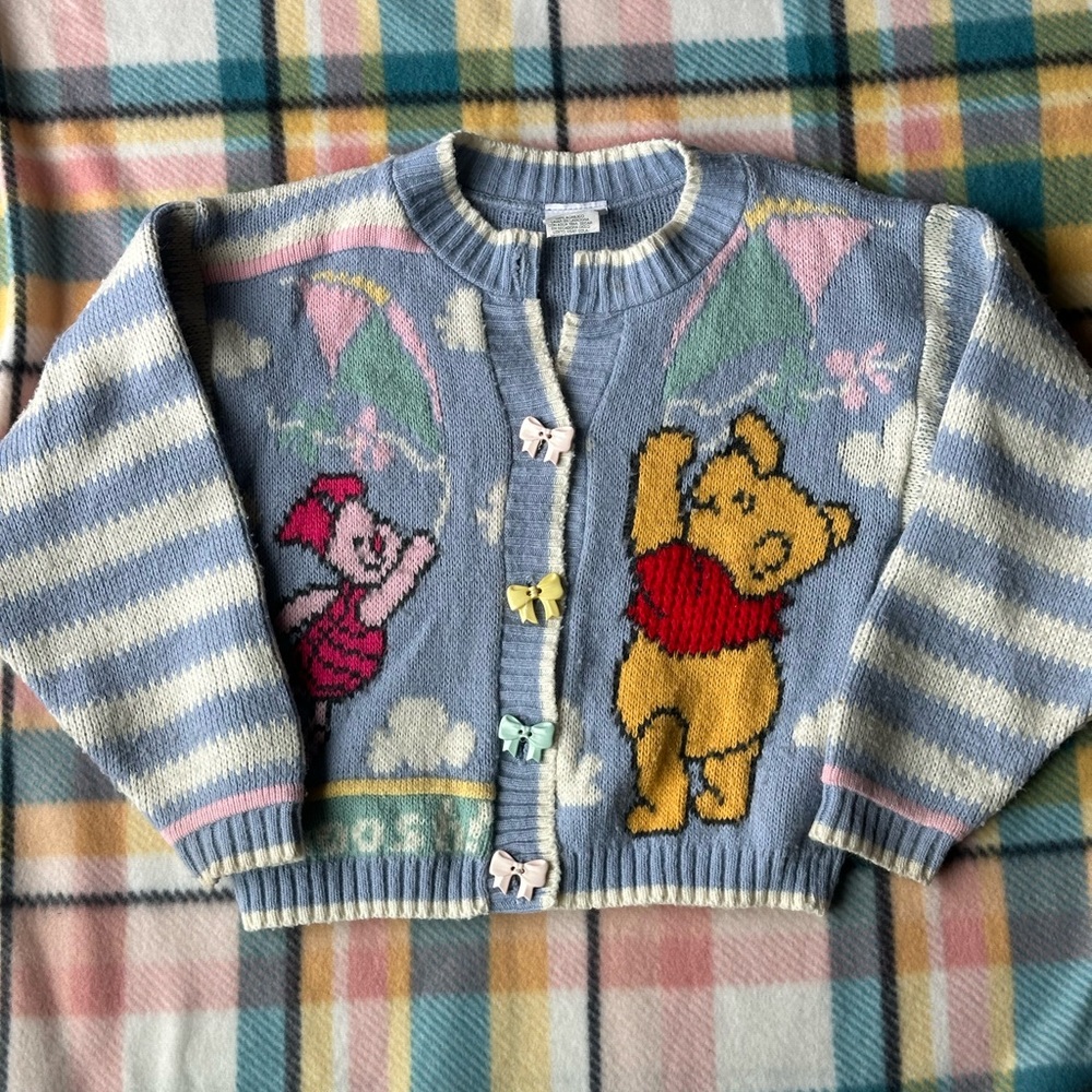 Vintage Knit Pooh Sweater